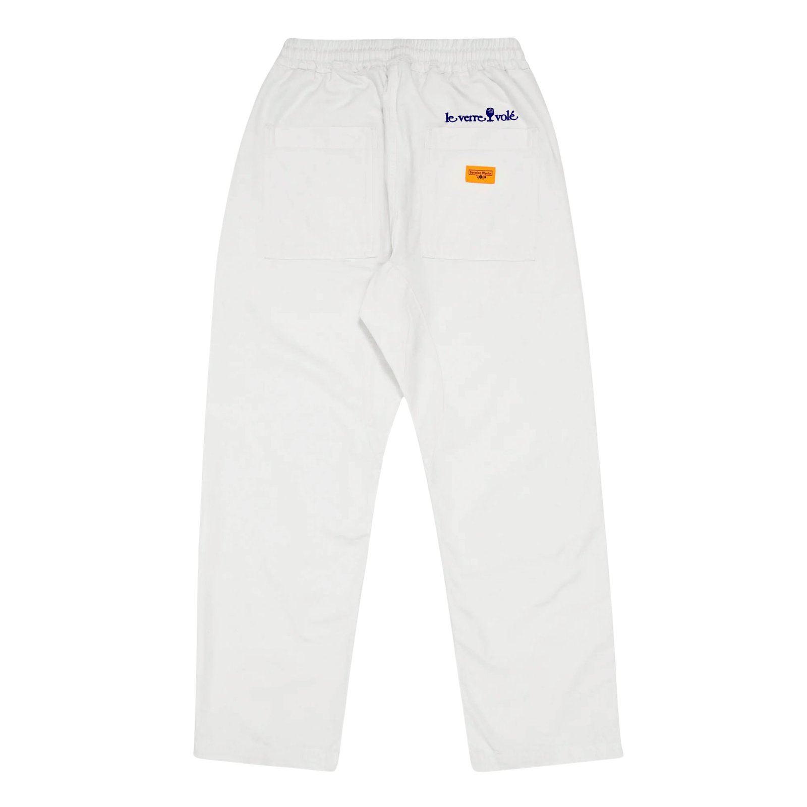 Le Verre Vole X Service Works White Chef Pants-0