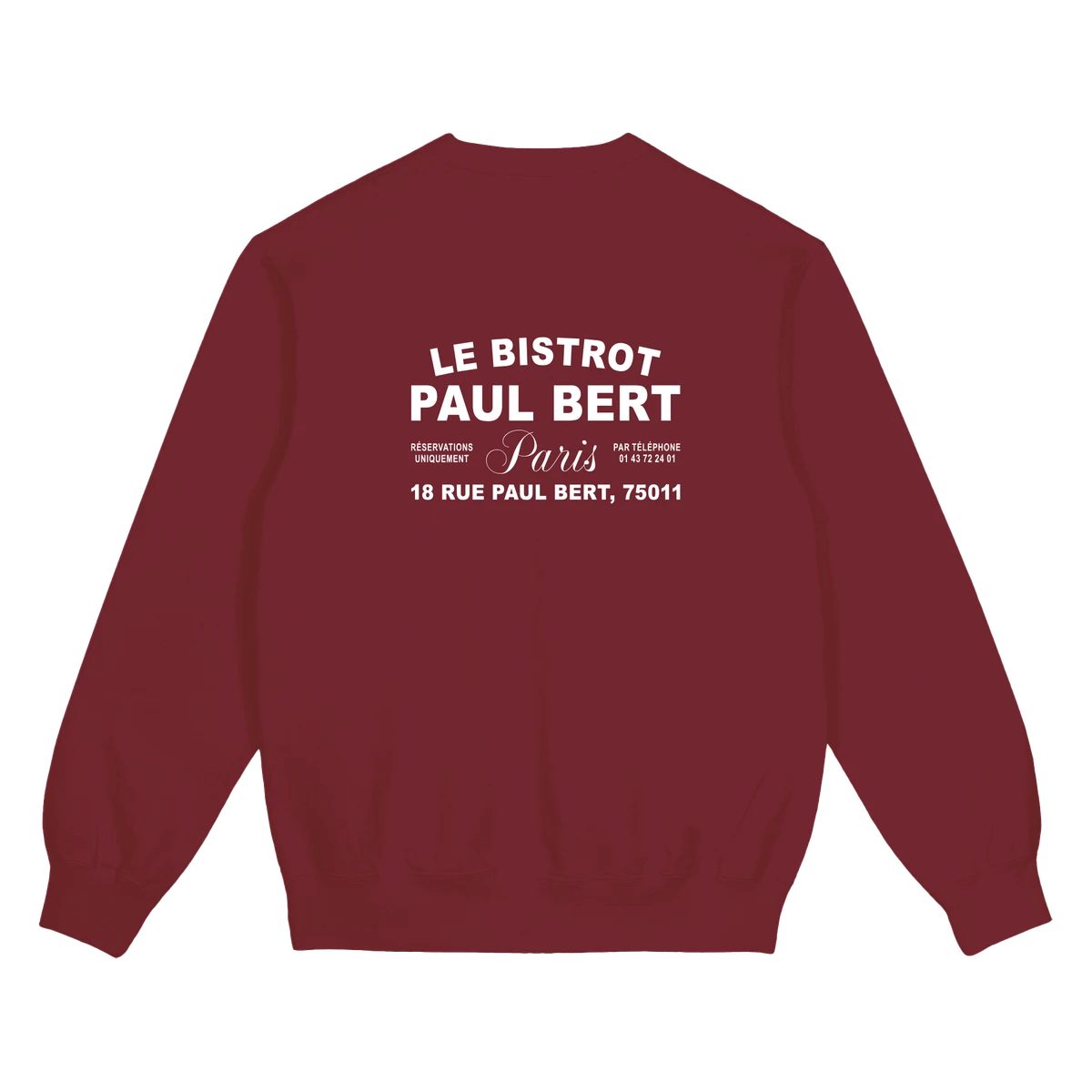 Sweatshirt "Signature" Bordeaux