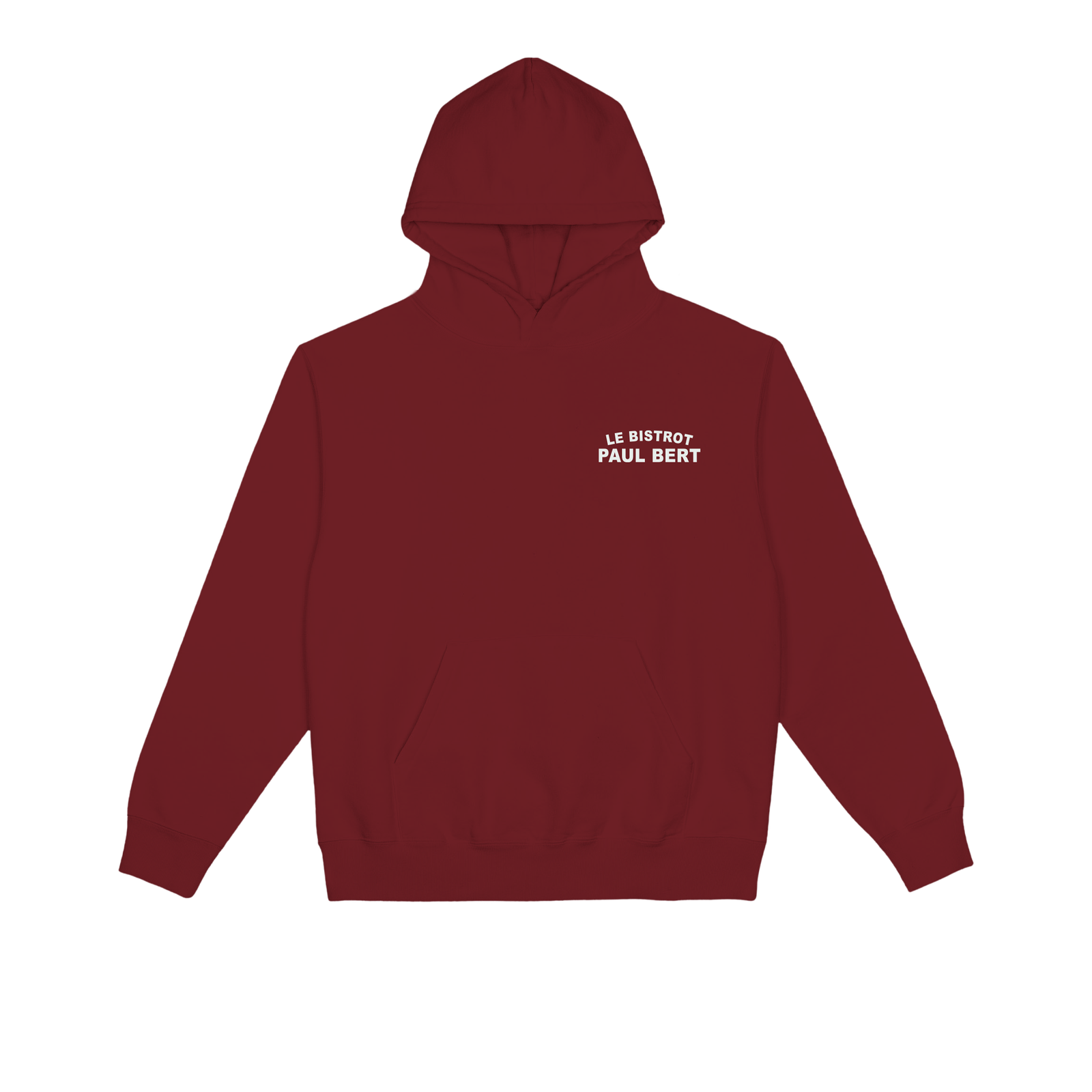 Bistrot Paul Bert Hoodie Signature Bordeaux-0