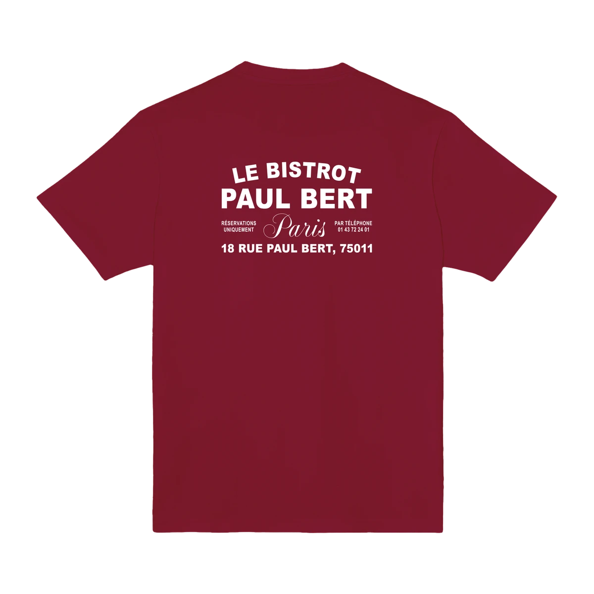 T-shirt "Signature" Bordeaux