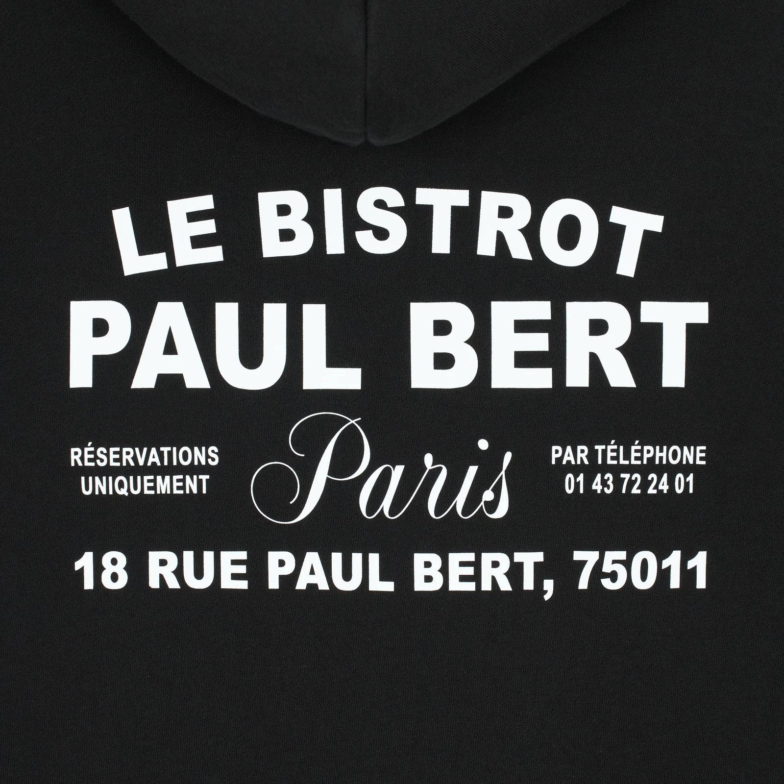 Bistrot Paul Bert Hoodie Signature Black 21bdd243 2de0 4510 Aa12 Fdc6e2b15467-2