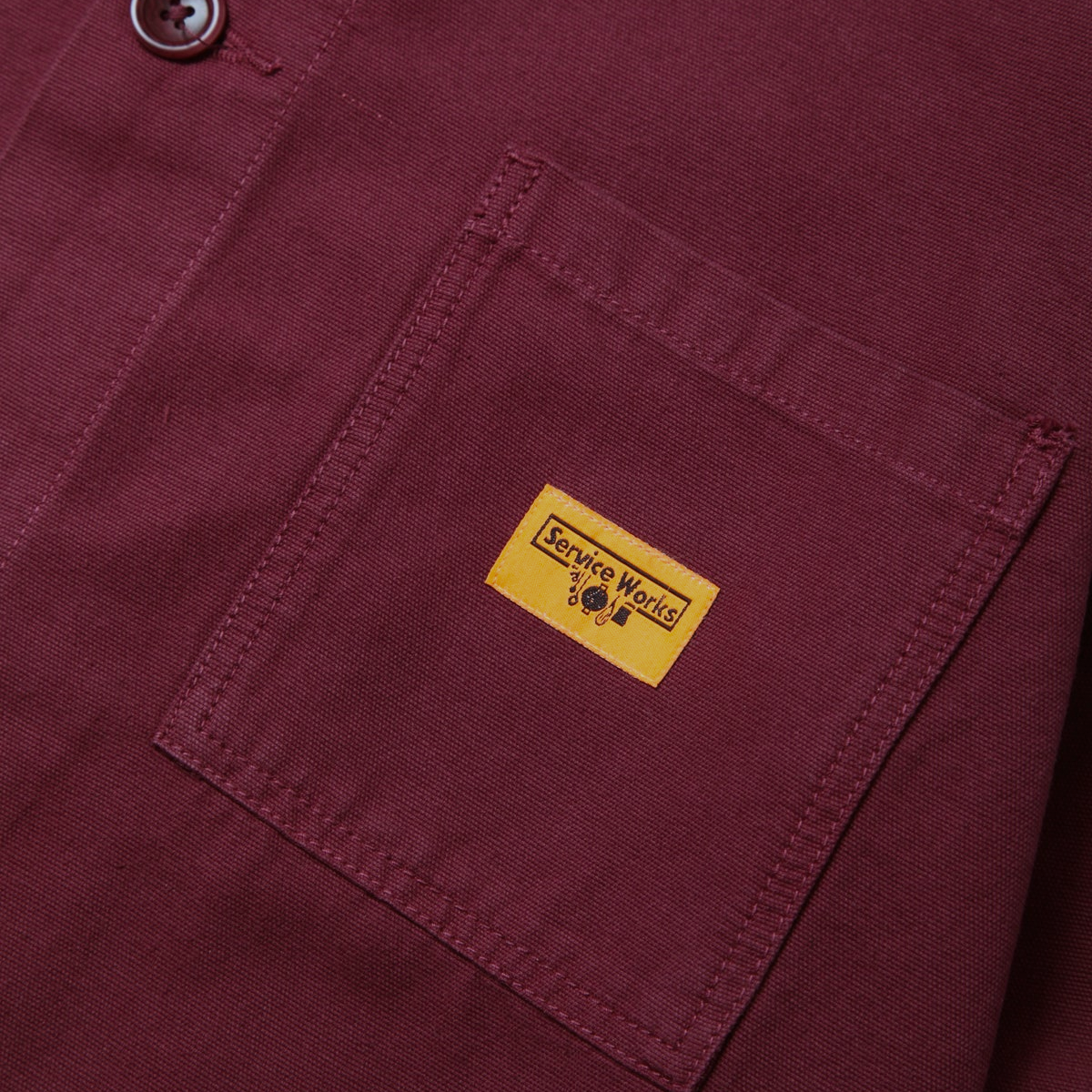 Le Verre Vole X Service Works Burgundy Coverall Jacket-1