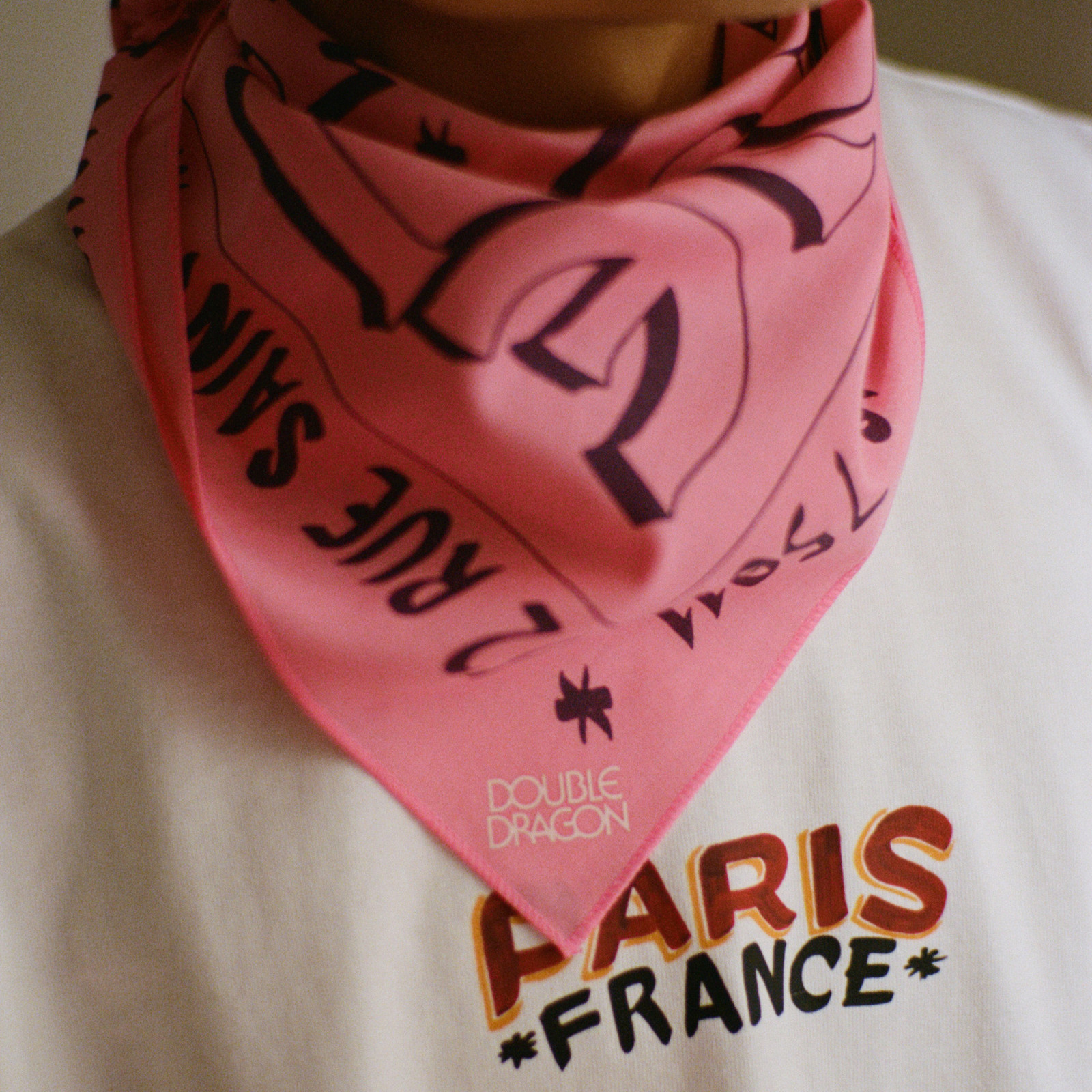 Double Dragon Bandana Pink-1