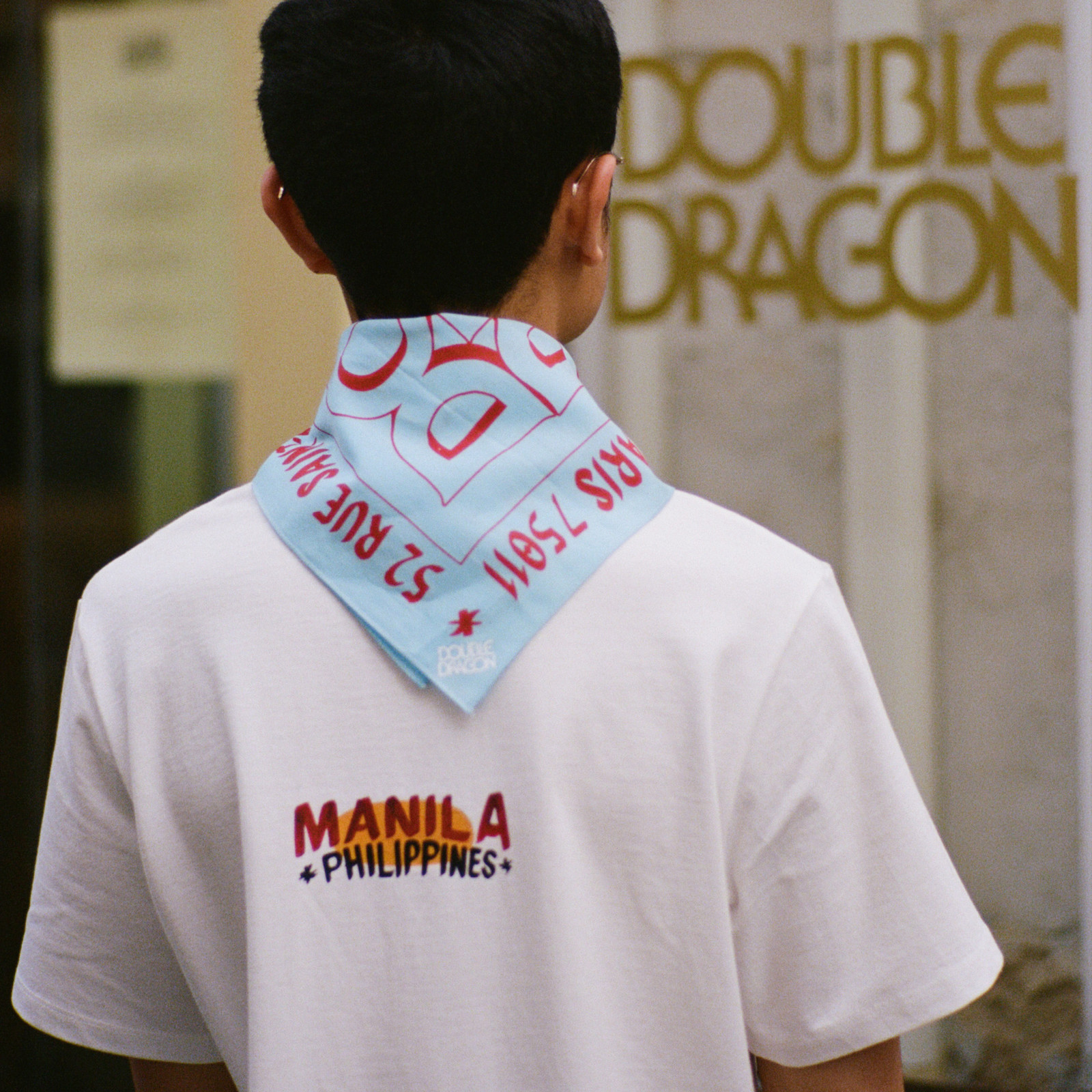 Double Dragon Bandana Blue-4