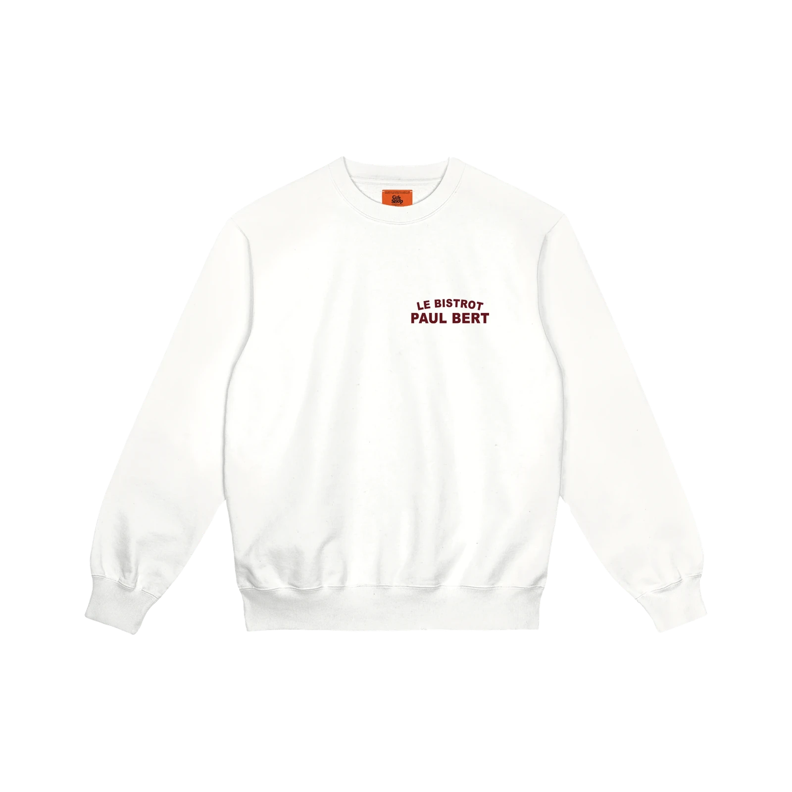 Bistrot Paul Bert Sweatshirt Signature White-0