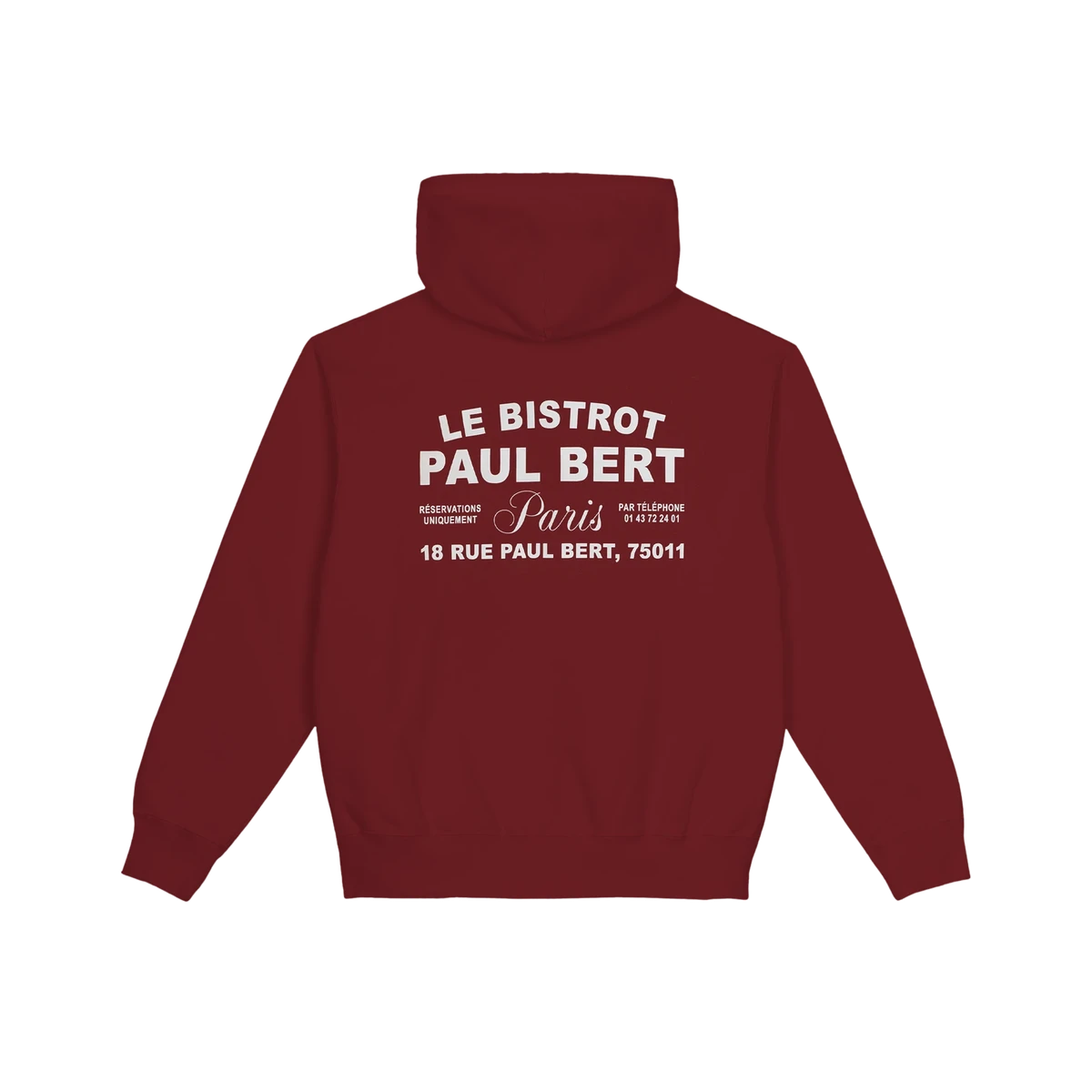 Hoodie "Signature" Bordeaux