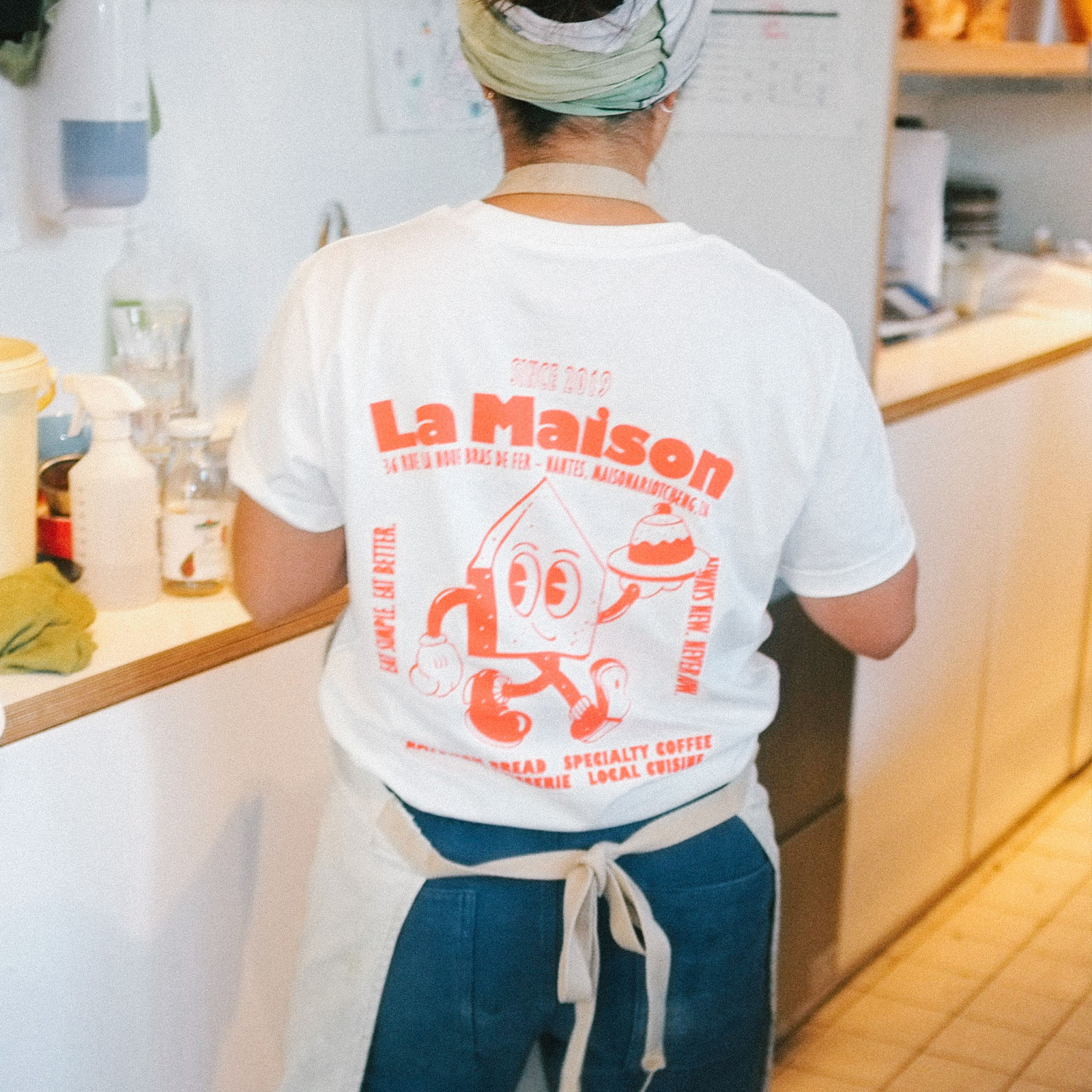 Maison Arlot Cheng T Shirt Pastry Chef Orange-1